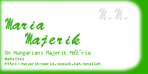 maria majerik business card